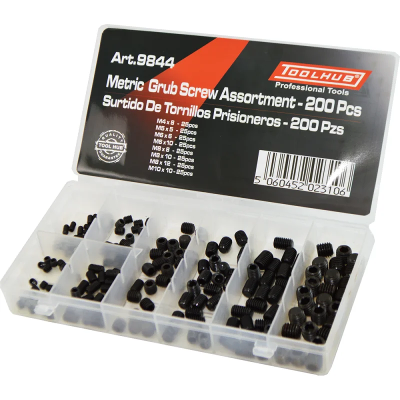 CONJUNTO DE PERNOS 200 PEÇAS TOOLHUB CONJUNTO DE PERNOS 200 PEÇAS TOOLHUB