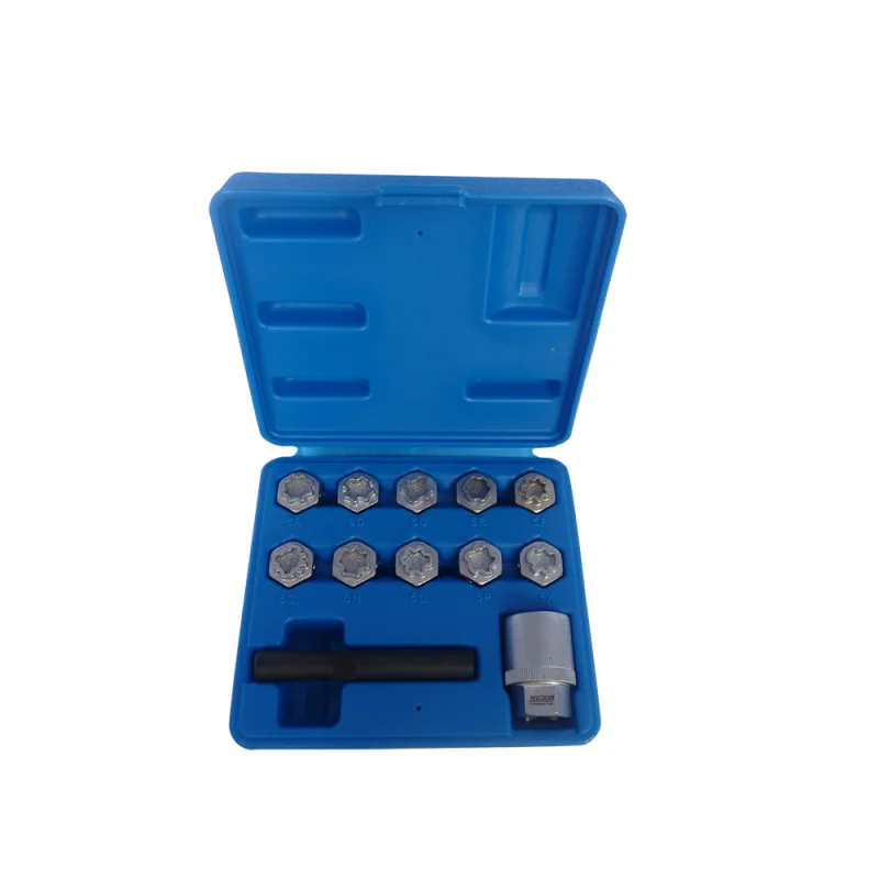 Kit de Chaves para Parafusos Anti-Roubo Mercedes TOOLHUB 12 Peças Kit de Chaves para Parafusos Anti-Roubo Mercedes TOOLHUB 12 Peças