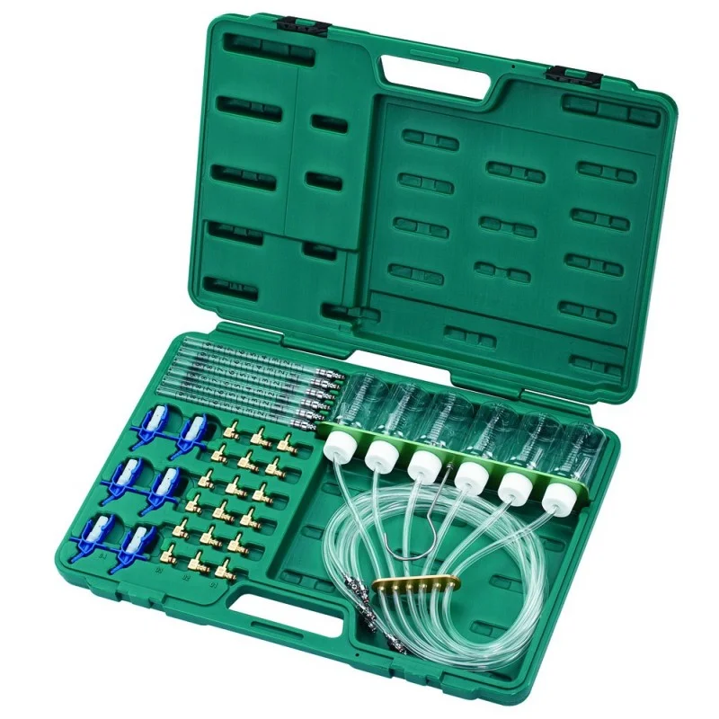 Dispositivo para Teste de Injetores Common Rail Diesel JONNESWAY para 6 Injetores com Adaptadores Dispositivo para Teste de Injetores Common Rail Diesel JONNESWAY para 6 Injetores com Adaptadores