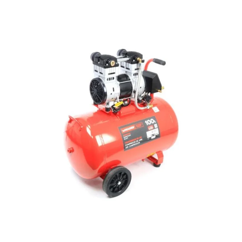 Compressor de Ar Silencioso MADER 100L 2.0HP 230V LCD