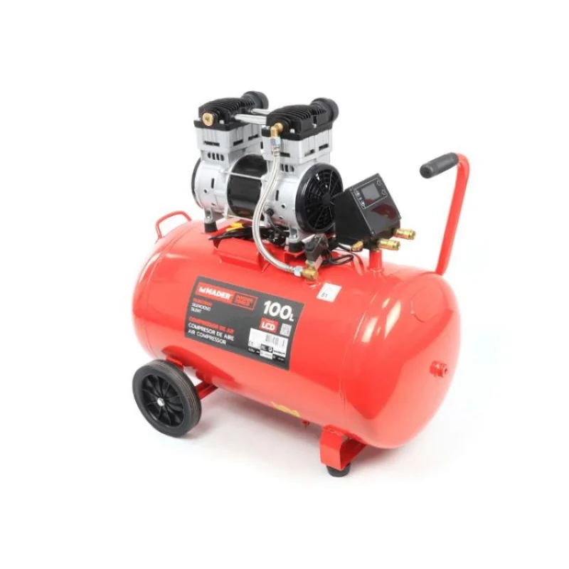 Compressor de Ar Silencioso MADER 100L 2.0HP 230V LCD