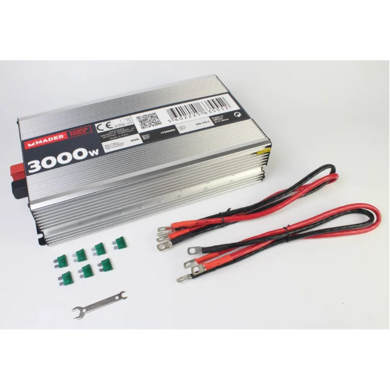 INVERSOR DE CORRENTE CONTÍNUA EM ALTERNADA 3000W MADER INVERSOR DE CORRENTE CONTÍNUA EM ALTERNADA 3000W MADER