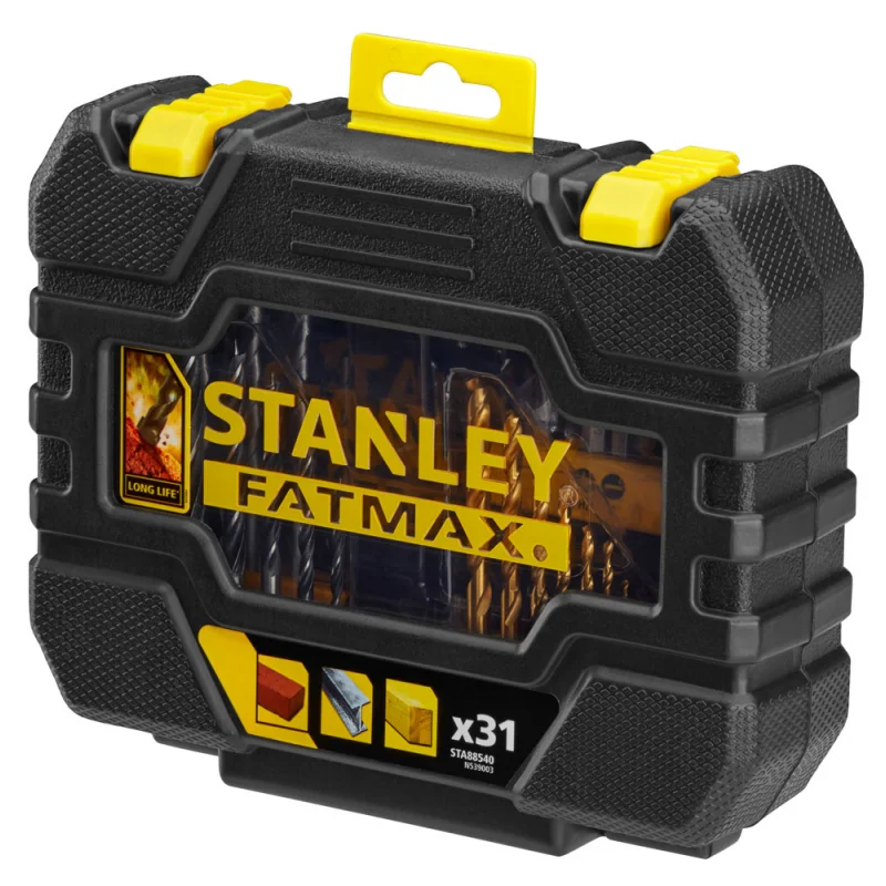 CONJUNTO DE 31 PEÇAS PARA FURAR E APARAFUSAR STANLEY