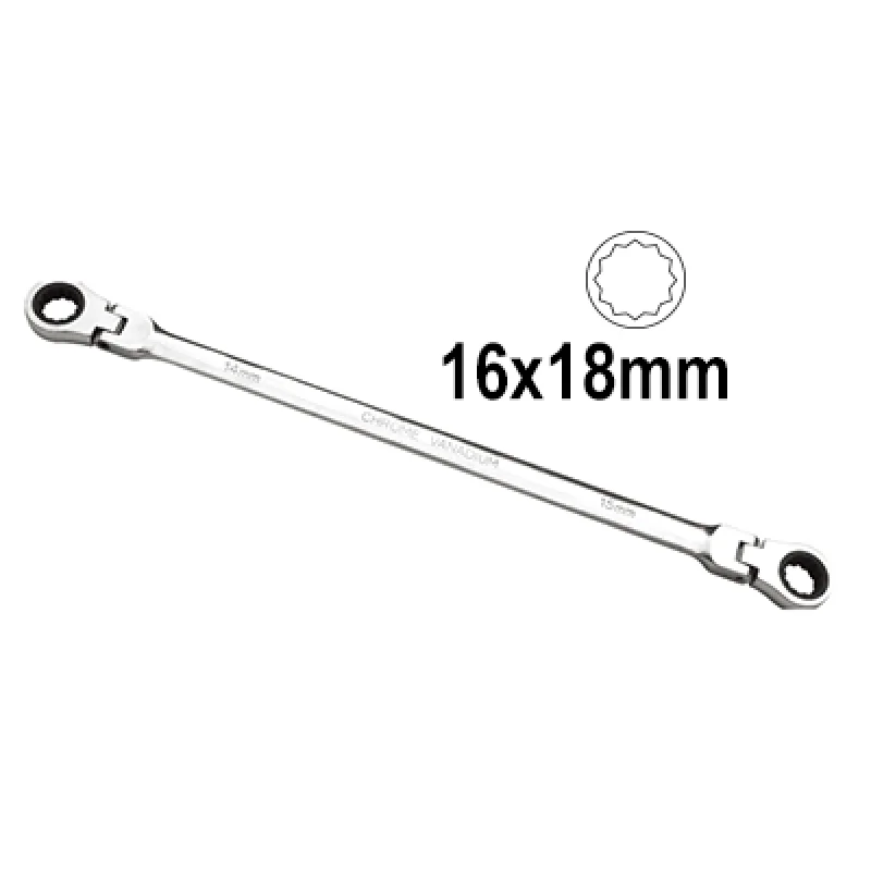 CHAVE ARTICULADA COM ROQUETE 16x18mm JBM