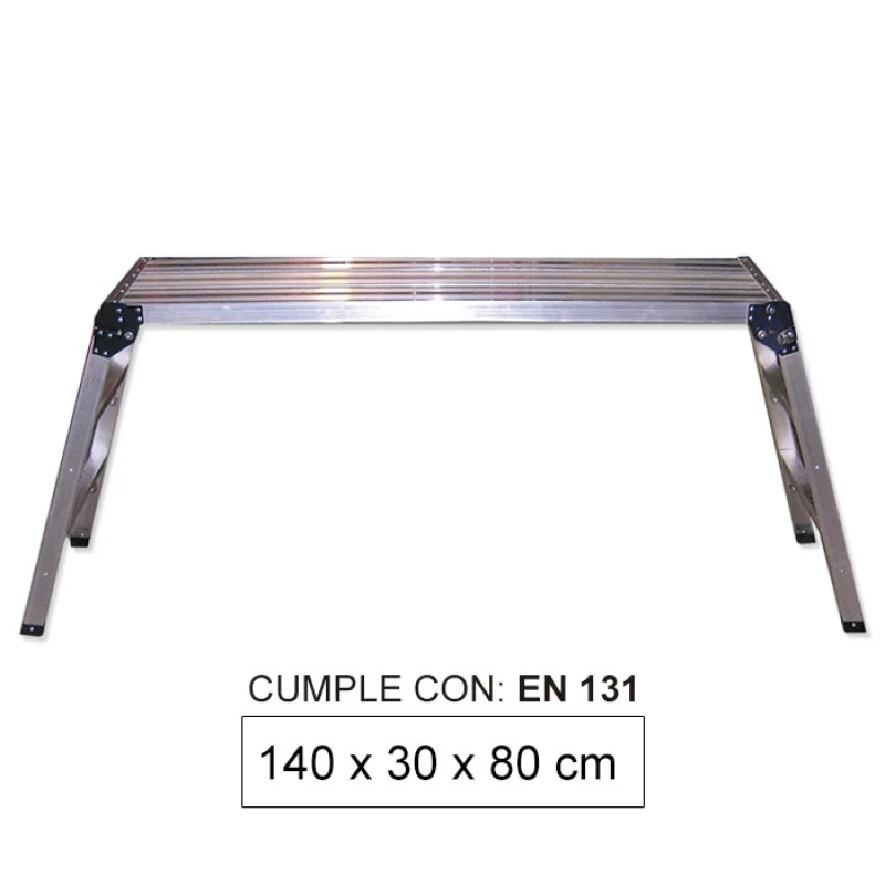 Plataforma de Alumínio Grande JBM 140x30x80cm