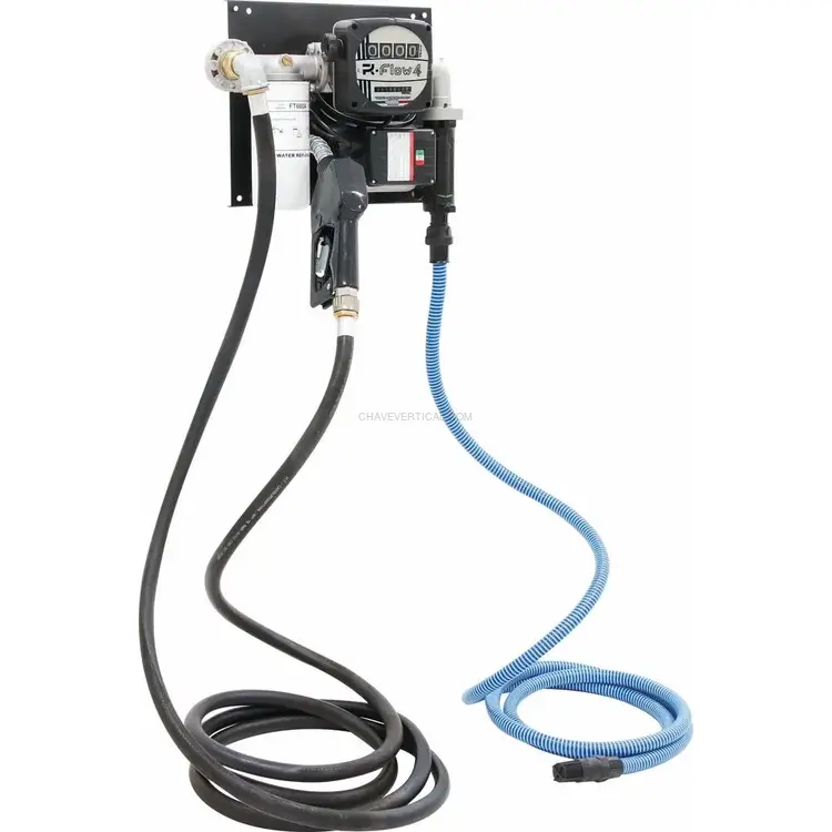 Bomba de Gasóleo de Parede ADAM PUMPS 230V 60 L/Min com Pistola Automática, Volucontador Mecânico e Filtro Bomba de Gasóleo de Parede ADAM PUMPS 230V 60 L/Min com Pistola Automática, Volucontador Mecânico e Filtro