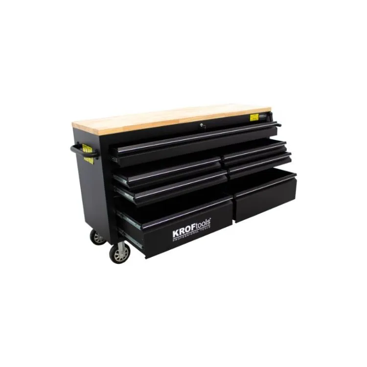 Carro de Trabalho Kroftools 61 Polegadas com 9 Gavetas