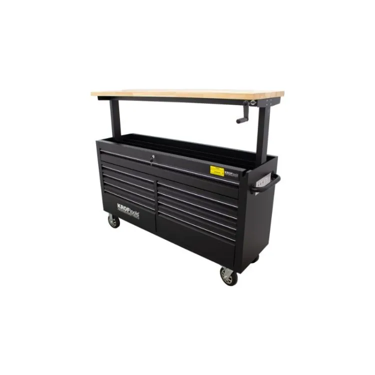 Carro de Trabalho Kroftools 61 Polegadas com 9 Gavetas