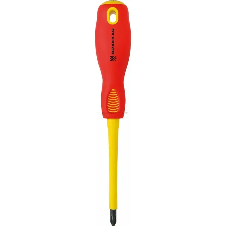 Chave de Fendas Phillips DRAKKAR PH2 100mm 1000V Chave de Fendas Phillips DRAKKAR PH2 100mm 1000V