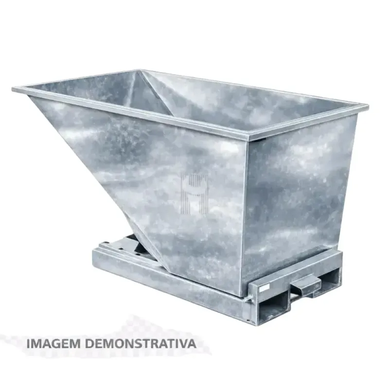 Contentor Basculante Galvanizado ND 320L 800kg Estanque