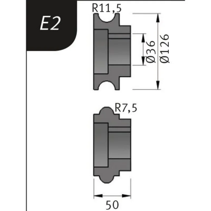 ROLOS FLEXÃO TIPO E1 REBORDEADORA SBM 300-40 E METALLKRAFT