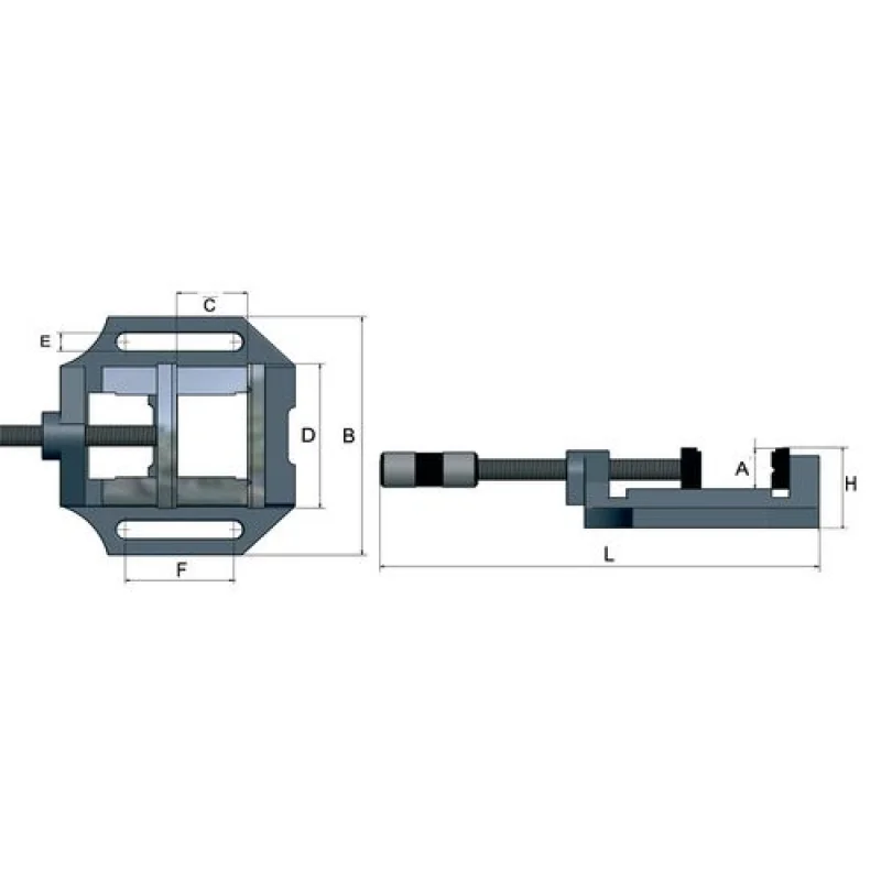 Prensa MSO075 OPTIMUM MSO 75 75mm 55mm