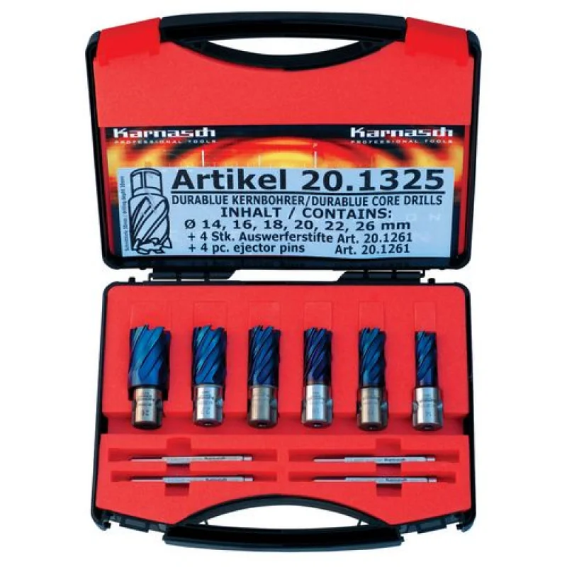 BROCA DE NÚCLEO KIT BLUE-LINE PRO30MM Ø14,16,18,20,22,26MM METALLKRAFT BROCA DE NÚCLEO KIT BLUE-LINE PRO30MM Ø14,16,18,20,22,26MM METALLKRAFT