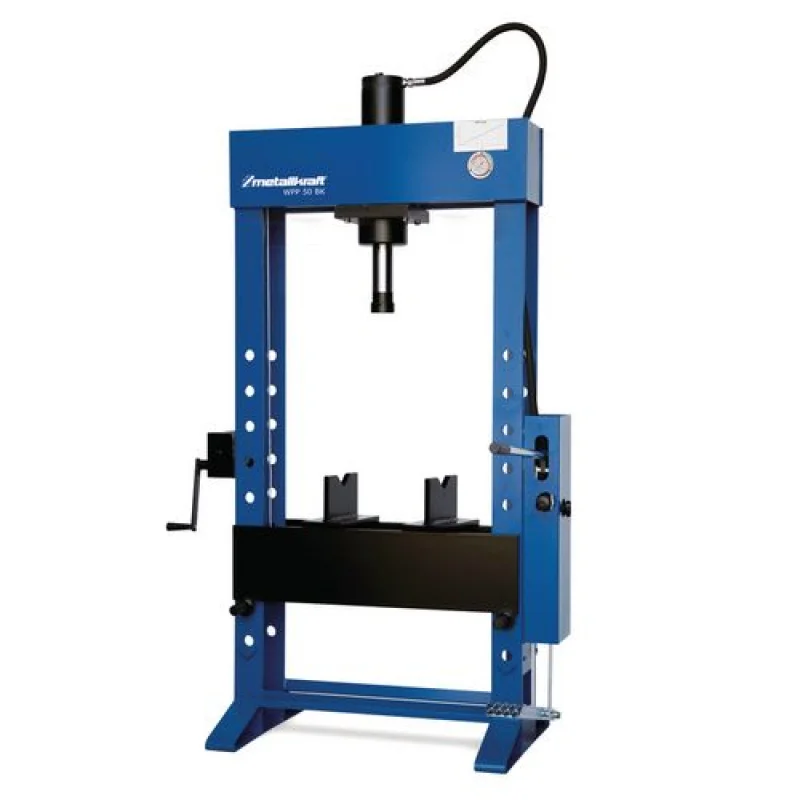 Prensa de Oficina Hidráulica Metallkraft WPP 50 BK 50 Toneladas com Pedal e Guincho