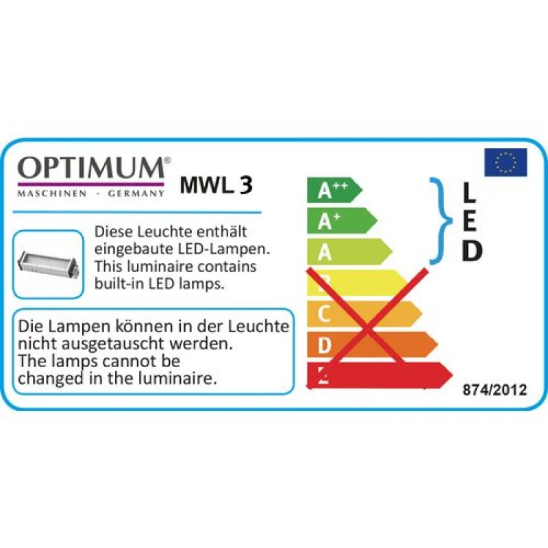 CANDEEIRO LED MWL 3 / 230V AC OPTIMUM