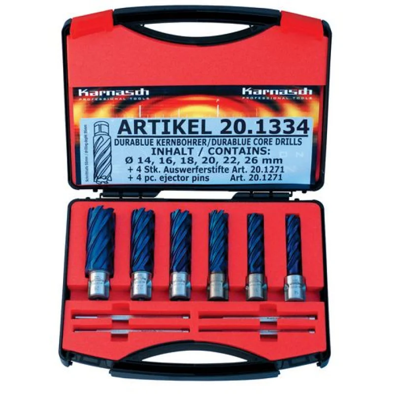 BROCA DE NÚCLEO KIT BLUE-LINE PRO55MM Ø14,16,18,20,22,26MM METALLKRAFT BROCA DE NÚCLEO KIT BLUE-LINE PRO55MM Ø14,16,18,20,22,26MM METALLKRAFT