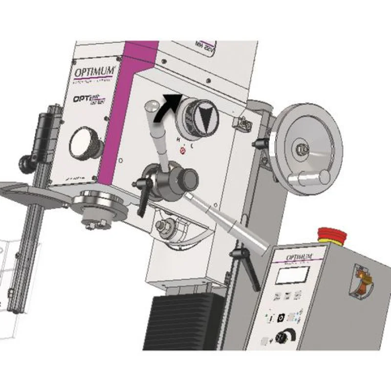 Máquina de furar e fresar OPTIMUM MH22VD 230V 950W BT20