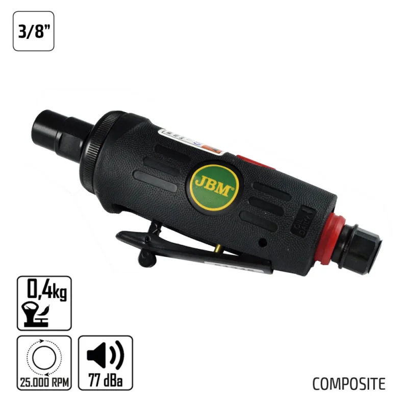 Mini Retificadora Pneumática de 3/8" 6mm Composite JBM 25.000 RPM