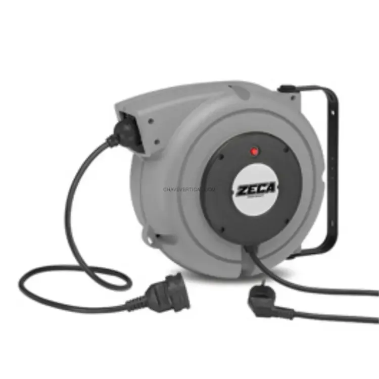Enrolador Elétrico de Parede ZECA 14+1 m 1,50 mm² 1800W Enrolador Elétrico de Parede ZECA 14+1 m 1,50 mm² 1800W