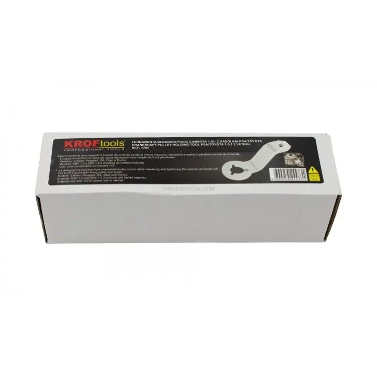 Ferramenta Bloqueio Polia Cambota 1.0 / 1.2 Gasolina PSA / Toyota KROFTOOLS Ferramenta Bloqueio Polia Cambota 1.0 / 1.2 Gasolina PSA / Toyota KROFTOOLS