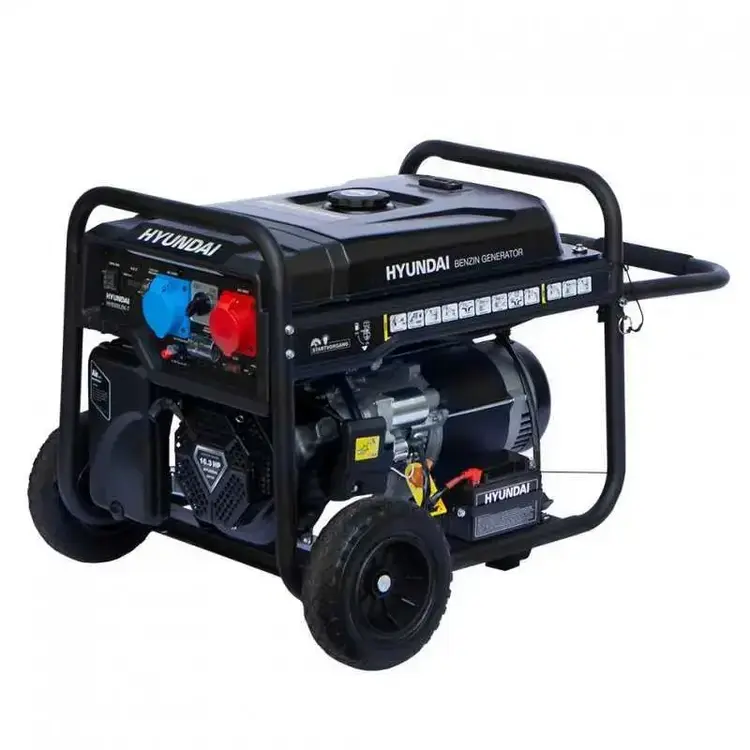 Gerador Elétrico Full Power HYUNDAI HY10100LEK-T 7,7 kW 10,6 kVA Arranque Elétrico Gerador Elétrico Full Power HYUNDAI HY10100LEK-T 7,7 kW 10,6 kVA Arranque Elétrico