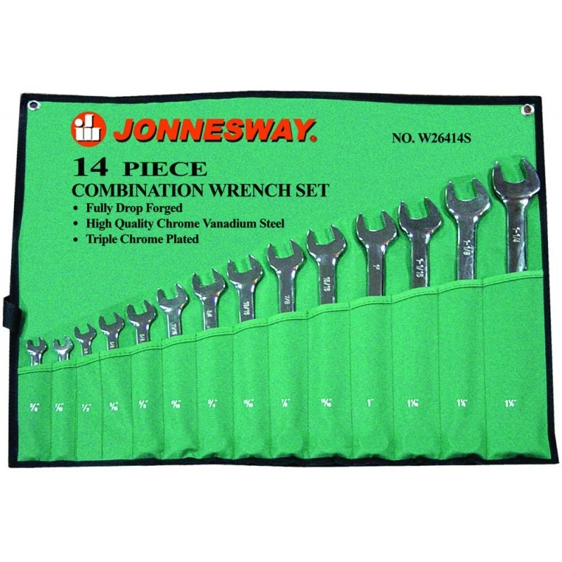 JOGO DE 14 CHAVES MISTAS BOCA/ LUNETA SAE JONNESWAY JOGO DE 14 CHAVES MISTAS BOCA/ LUNETA SAE JONNESWAY