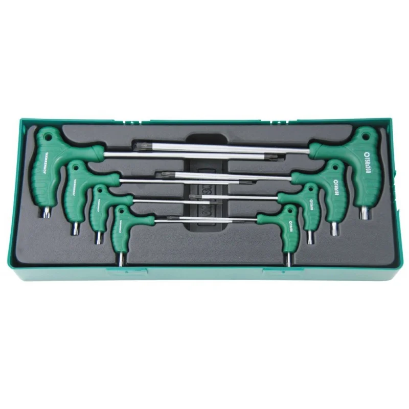 JOGO DE 8 CHAVES TORX DUPLAS JONNESWAY JOGO DE 8 CHAVES TORX DUPLAS JONNESWAY
