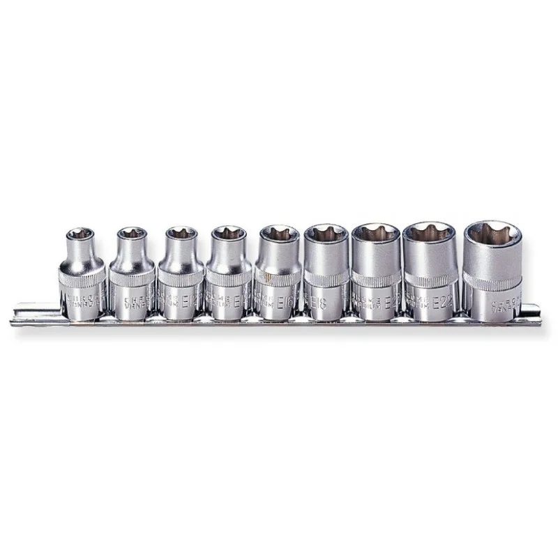 SET 9 CHAVES DE CAIXA PARA PARAFUSOS TORX 1/2” JONNESWAY