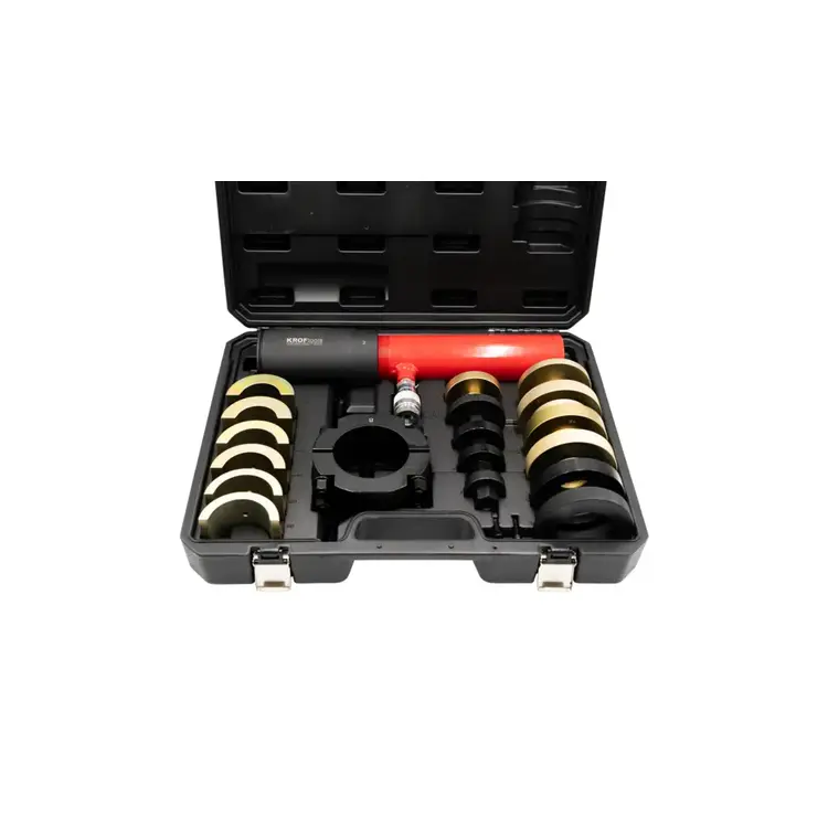 Kit Extrator Hidráulico de Casquilhos Silenciosos KROFTOOLS 19 PCS Com Ranhura