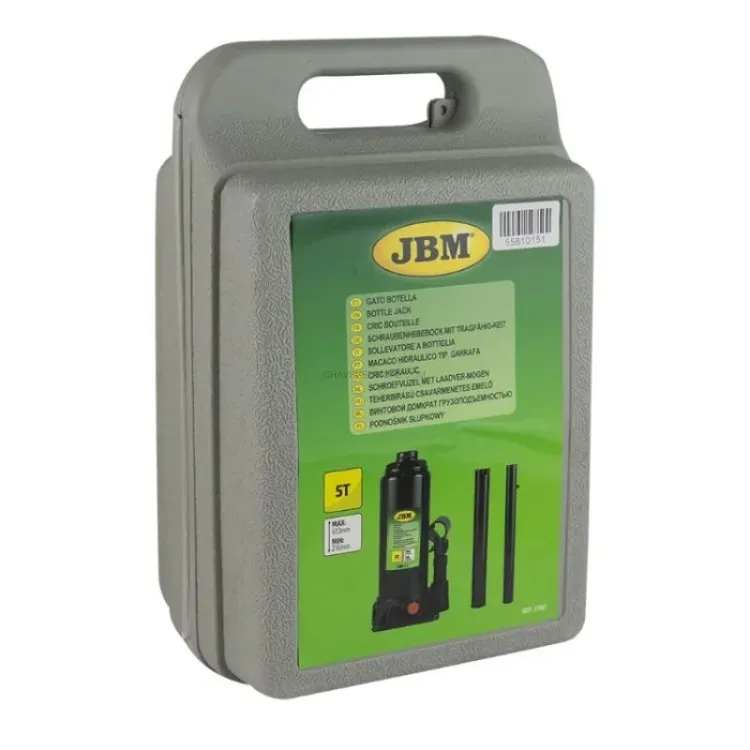 Macaco Hidráulico de Garrafa JBM 5T 450 mm