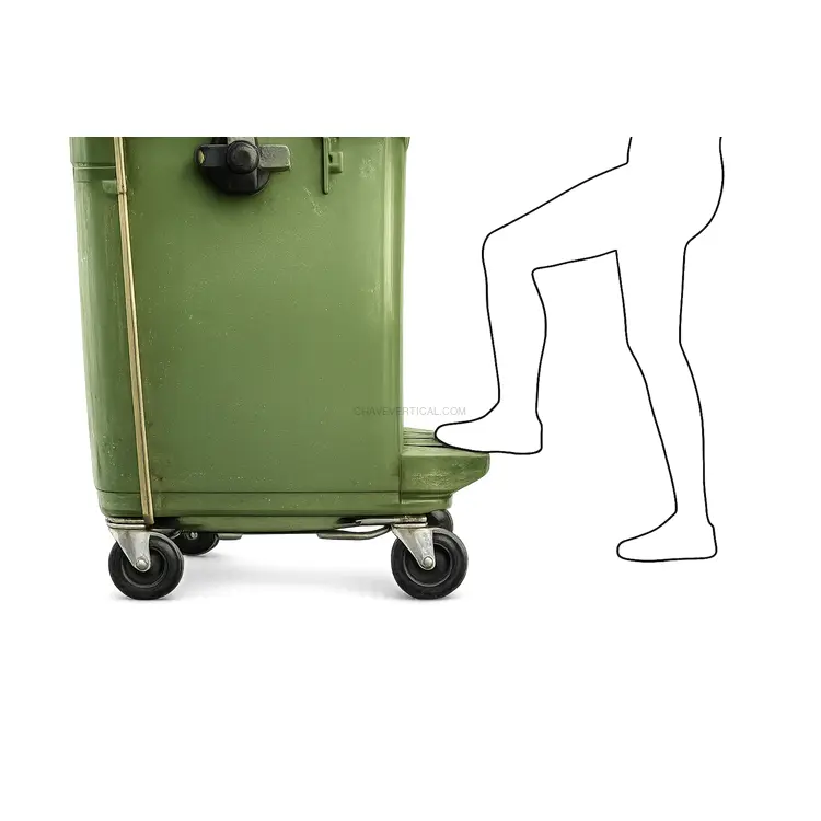 Pedal Metálico Galvanizado para Contentor 800L