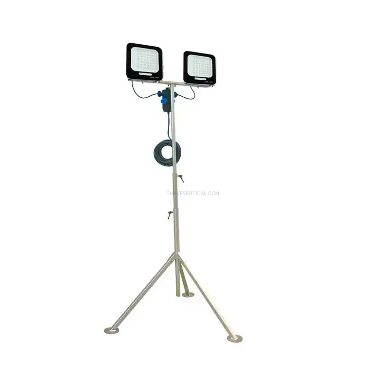 Projetor LED Duplo com Tripé Profissional AYERBE 2 x 50 W 9000 Lúmens Projetor LED Duplo com Tripé Profissional AYERBE 2 x 50 W 9000 Lúmens