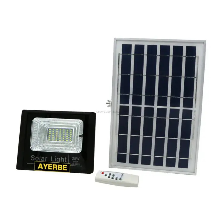 Projetor Solar LED com Sensor AYERBE AY-25SW 960 Lúmens IP67