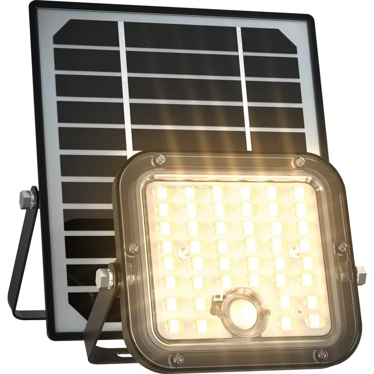 Projetor Solar LED DRAKKAR 10W 1500lm com Comando IP65