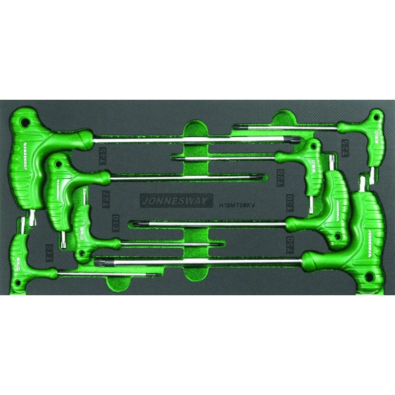 SET 8 CHAVES TORX TAMPERPROOF DE PUNHO JONNESWAY