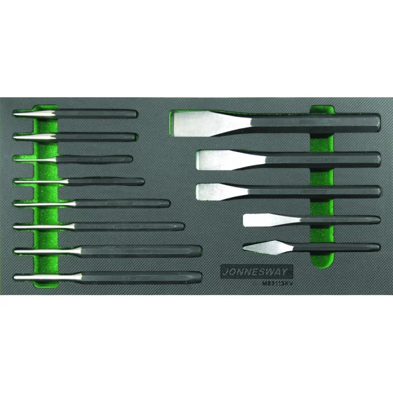 SET SACA TROÇOS TALHADEIRAS/PUNÇÕES E BURIL JONNESWAY