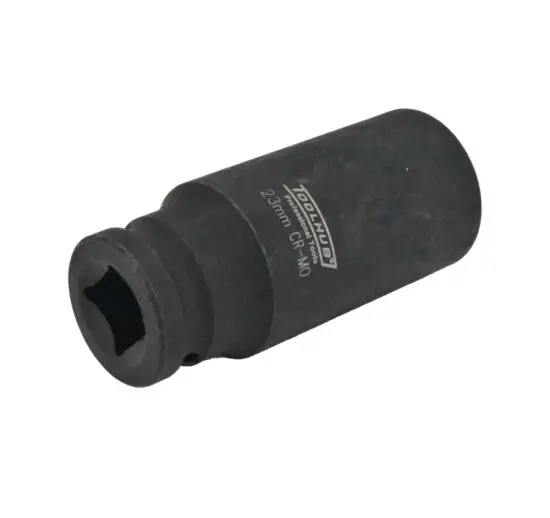 Chave de Caixa de Impacto Longa TOOLHUB 1/2″DR 23MM Chave de Caixa de Impacto Longa TOOLHUB 1/2″DR 23MM