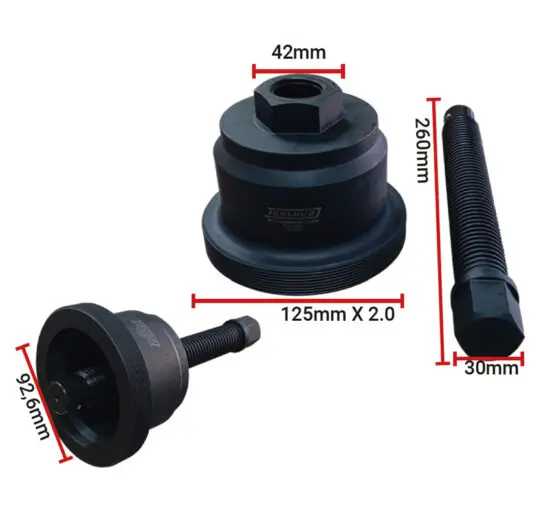 Extrator de Eixo TOOLHUB BPW 125mm Extrator de Eixo TOOLHUB BPW 125mm