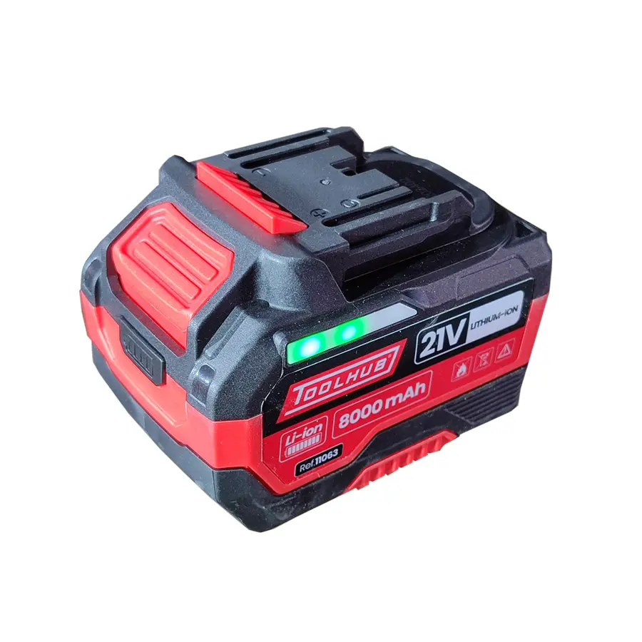 Bateria de Iões de Lítio TOOLHUB 21V 8.0AH Bateria de Iões de Lítio TOOLHUB 21V 8.0AH
