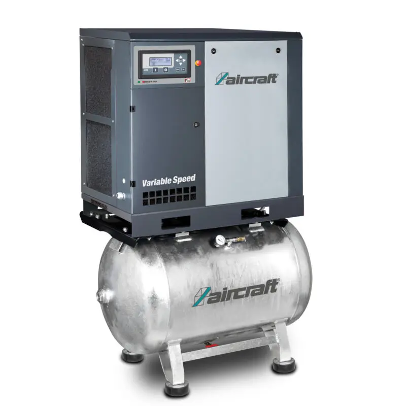 Compressor de Parafuso AIRCRAFT A-K-MAX 7,5-08-270F 7.5 kW 8 bar 270 kg Compressor de Parafuso AIRCRAFT A-K-MAX 7,5-08-270F 7.5 kW 8 bar 270 kg