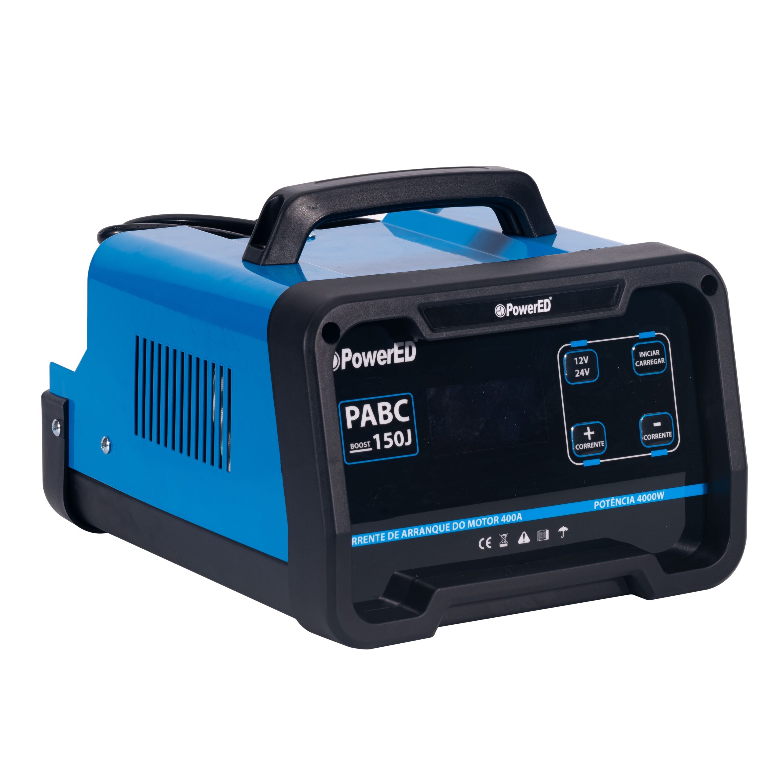 Carregador de Baterias Automático POWERED PABC150J 12/24V 150A 4000W Carregador de Baterias Automático POWERED PABC150J 12/24V 150A 4000W