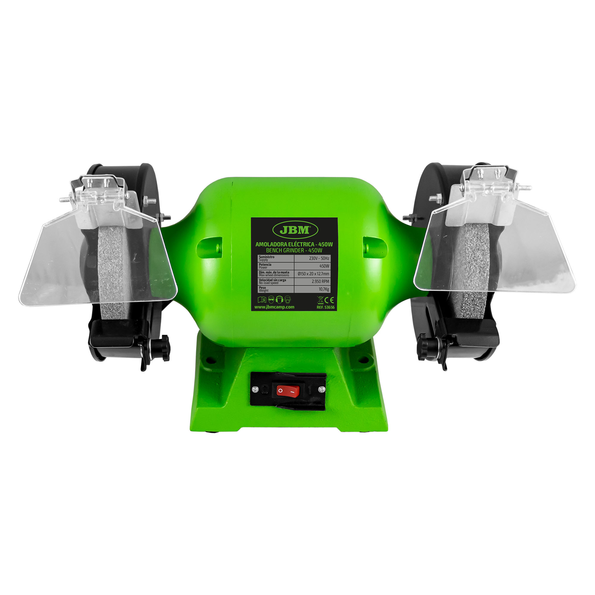 Esmeriladora Elétrica JBM 450W 230V 2950RPM Esmeriladora Elétrica JBM 450W 230V 2950RPM