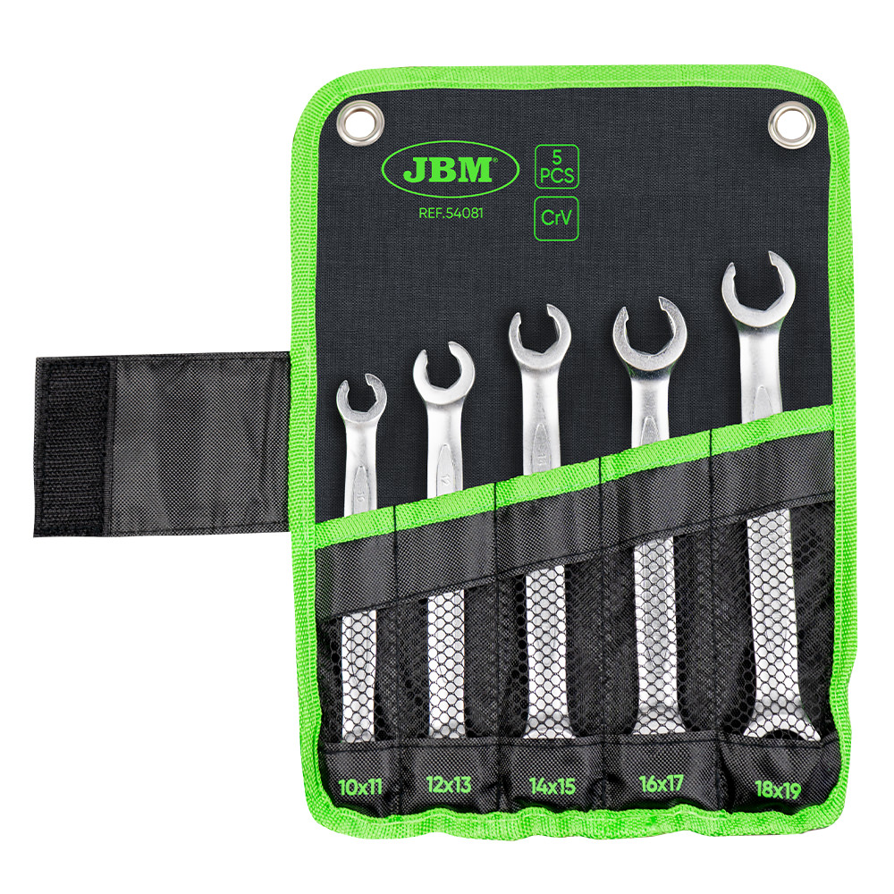 Set 5 Chaves Hexagonais Abertas JBM 54081 10-19mm Set 5 Chaves Hexagonais Abertas JBM 54081 10-19mm