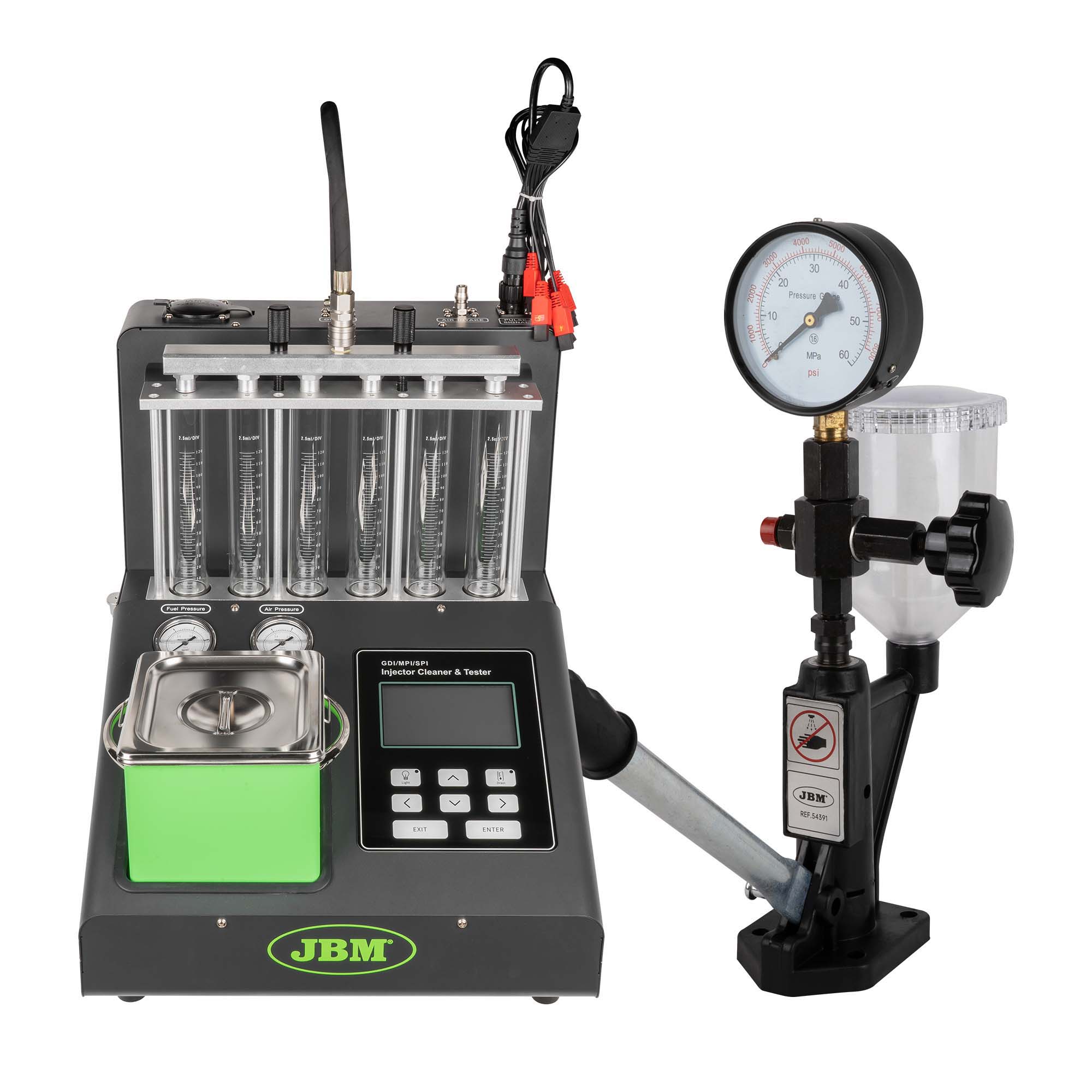 Comprovador de Injetores Diesel e Limpador GDI/EFI JBM Comprovador de Injetores Diesel e Limpador GDI/EFI JBM