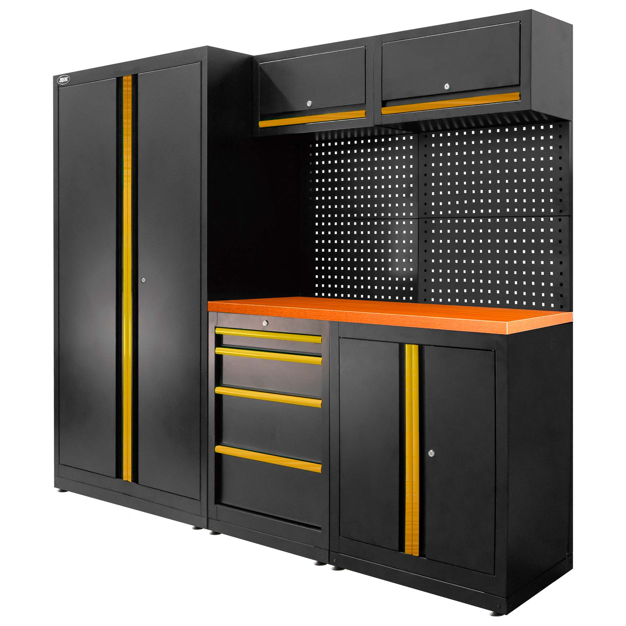 Conjunto de Mobiliário Modular de Oficina JBM 13 Peças 2410x620x1950mm Conjunto de Mobiliário Modular de Oficina JBM 13 Peças 2410x620x1950mm