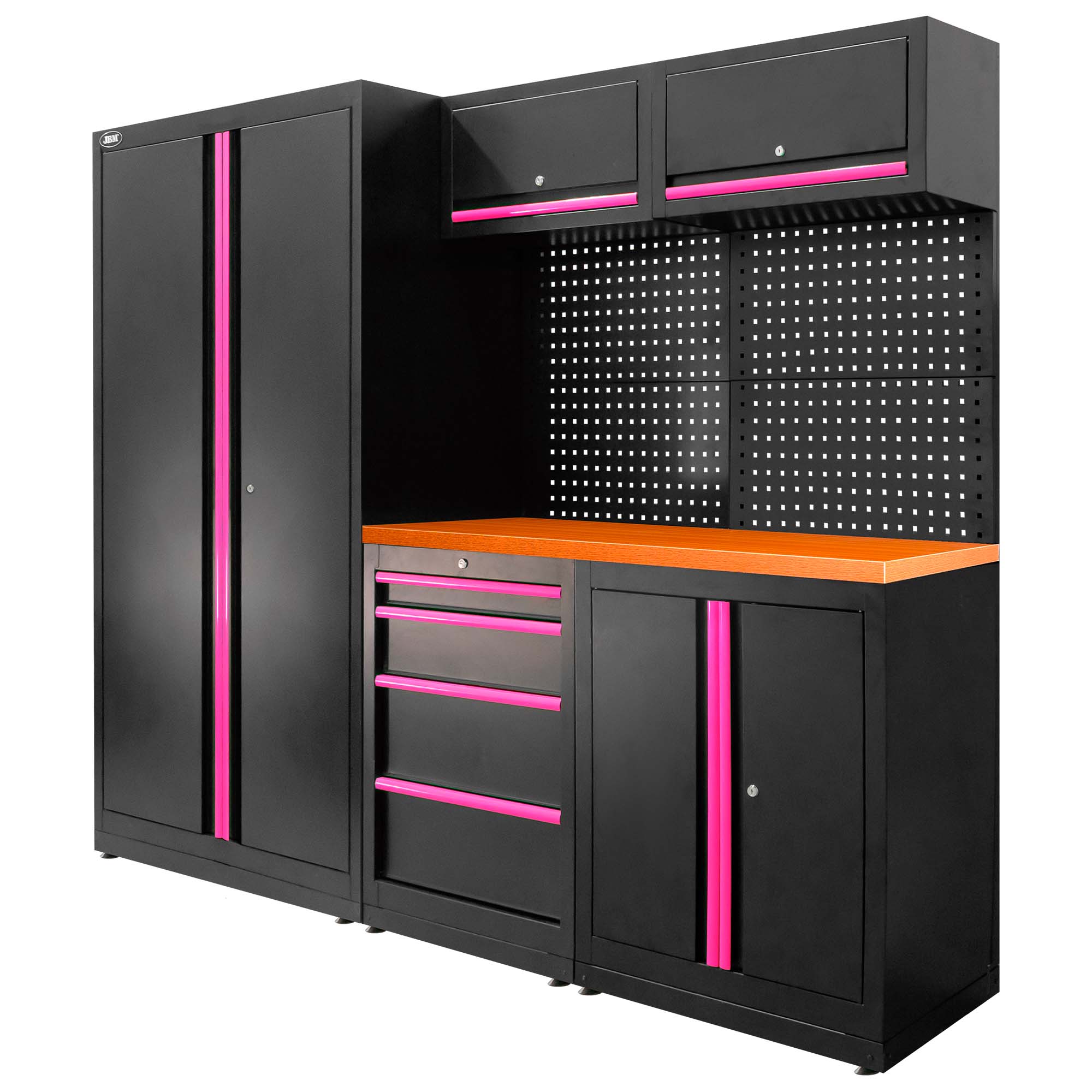 Conjunto de Mobiliário Modular de Oficina JBM 13 Peças 2410x620x1950mm Conjunto de Mobiliário Modular de Oficina JBM 13 Peças 2410x620x1950mm