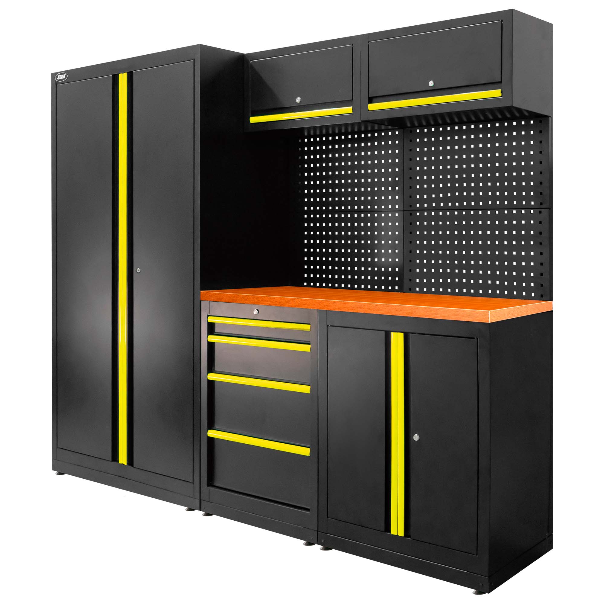 Conjunto de Mobiliário Modular JBM 13 Peças 2410x620x1950mm Conjunto de Mobiliário Modular JBM 13 Peças 2410x620x1950mm