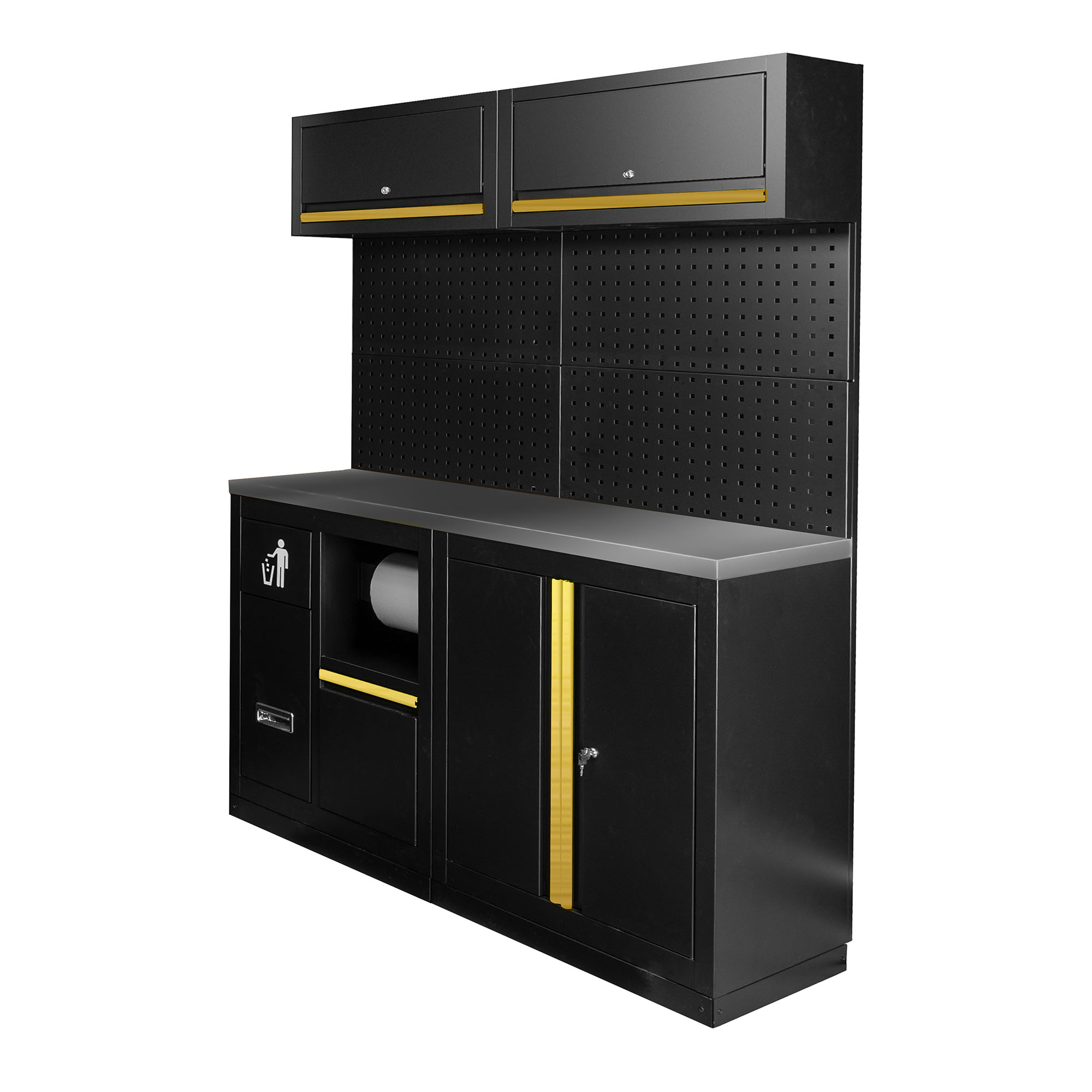 Conjunto de Mobiliário Modular de Oficina JBM Série 590G 12 Peças 133.9kg 1360x500x1950mm Conjunto de Mobiliário Modular de Oficina JBM Série 590G 12 Peças 133.9kg 1360x500x1950mm