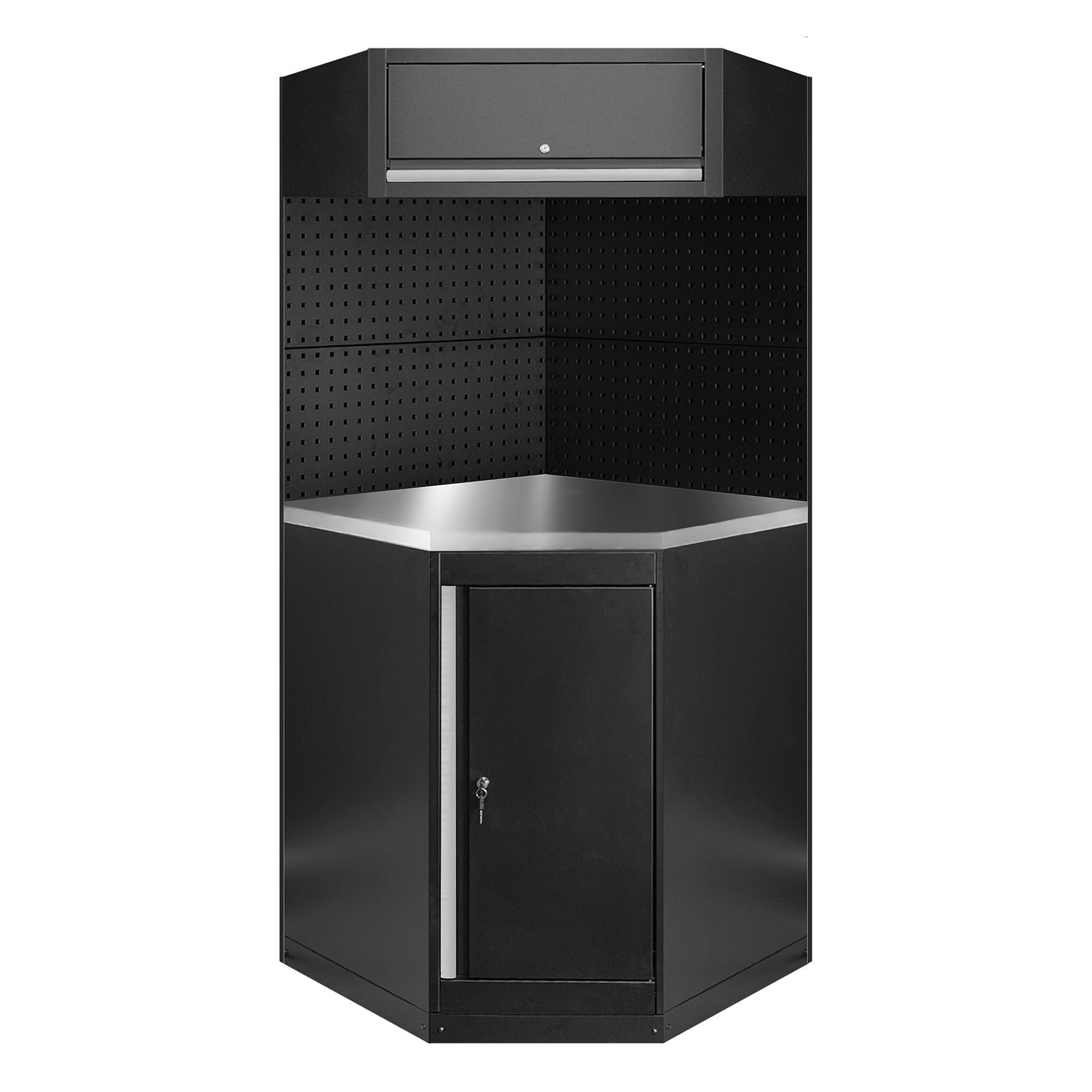 Conjunto de Mobiliário Modular 11 Peças JBM Inox/Aço 800x800x1950mm Conjunto de Mobiliário Modular 11 Peças JBM Inox/Aço 800x800x1950mm