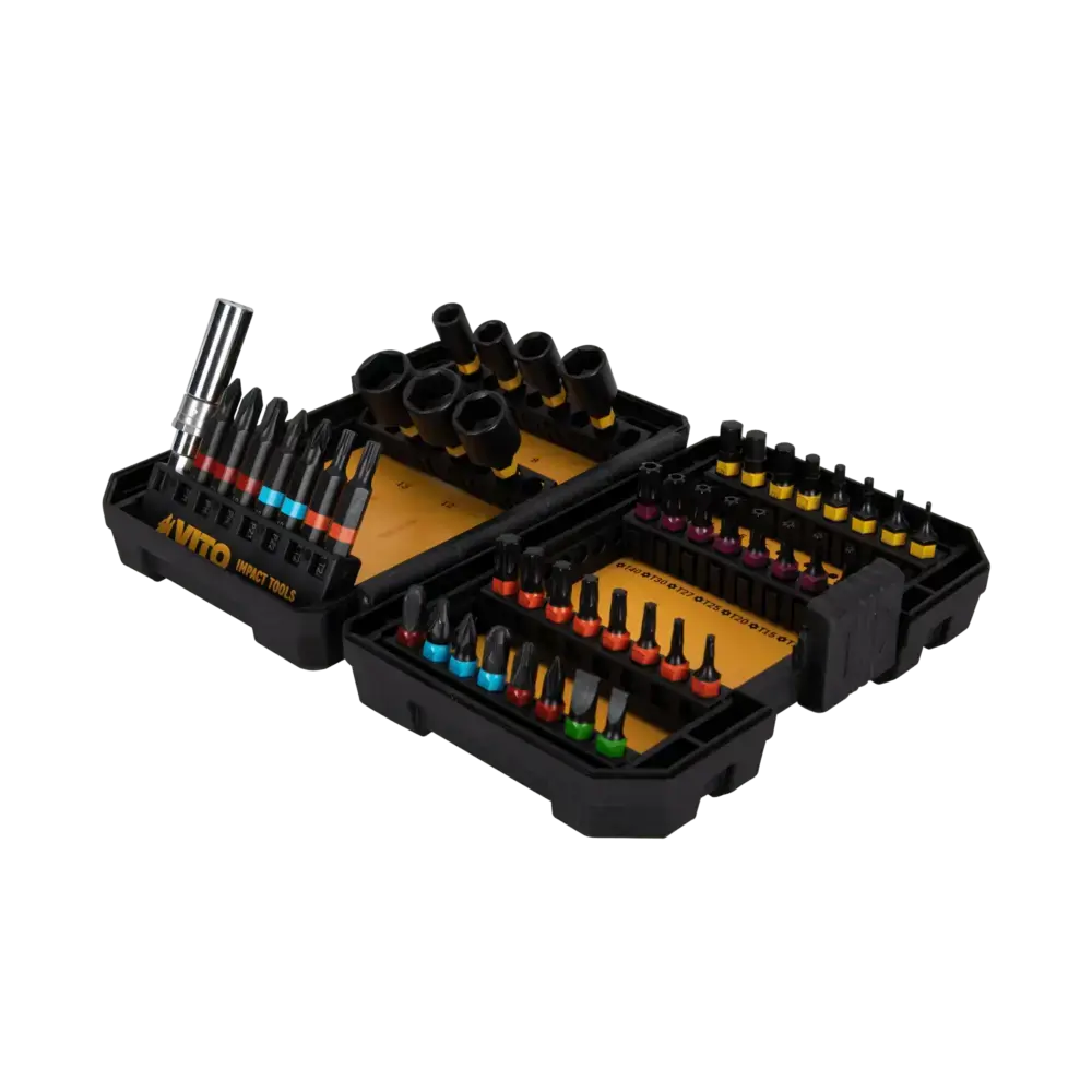 Conjunto de 47 Bits de Impacto VITO Aço S2 Conjunto de 47 Bits de Impacto VITO Aço S2